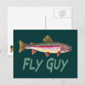 Rainbow Trout Fly FIshing Briefkaart (Voorkant / Achterkant)