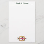 Rainbow Trout Fly Fishing FLY GUY Custom Briefpapier (Voorkant)