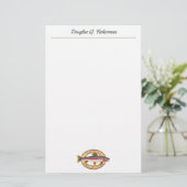 Rainbow Trout Fly Fishing FLY GUY Custom Briefpapier (Staand voorkant)