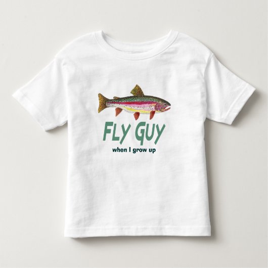 Rainbow Trout Fly FIshing Kinder Shirts (Voorkant)