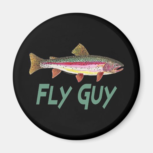 Rainbow Trout Fly FIshing Magneet (Voorkant)
