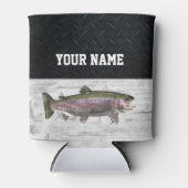 Rainbow Trout Fly Fishing Name Rugged Blikjeskoeler (Voorkant)