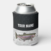 Rainbow Trout Fly Fishing Name Rugged Blikjeskoeler (Blikje Achterkant)