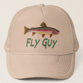 Rainbow Trout Fly FIshing Trucker Pet