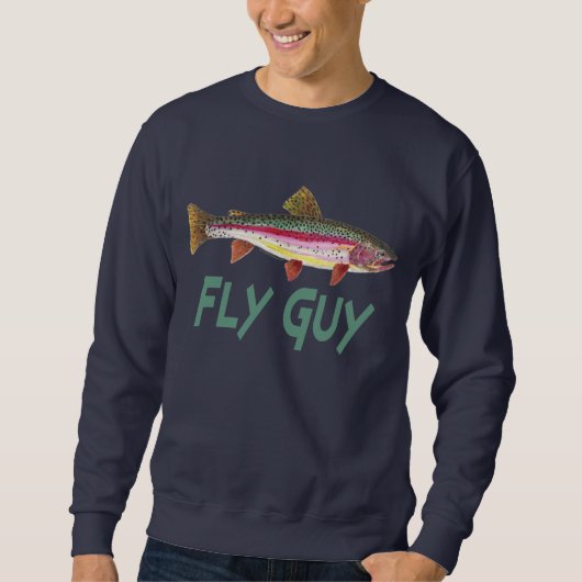 Rainbow Trout Fly FIshing Trui (Voorkant)