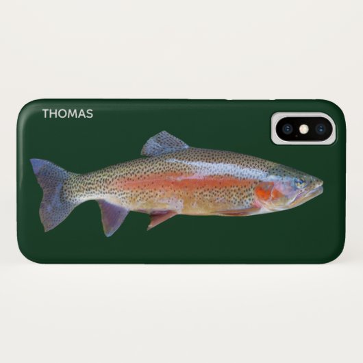 Rainbow Trout iPhone X Hoesje (Achterkant (horizontaal))