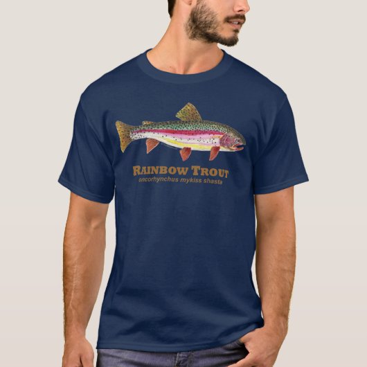Rainbow Trout Latijn T-shirt (Voorkant)