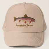 Rainbow Trout Latijn Trucker Pet (Voorkant)