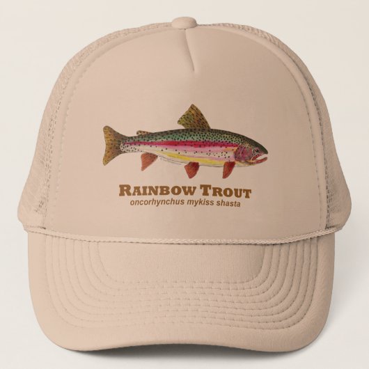 Rainbow Trout Latijn Trucker Pet (Voorkant)