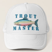 Rainbow Trout Master Trucker Hat Trucker Pet (Voorkant)