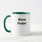 RAINBOW-TROUT, meer van hop, GoneFishin' Mok (Links)