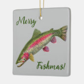 Rainbow Trout Merry Fishmas Ornament (Links)