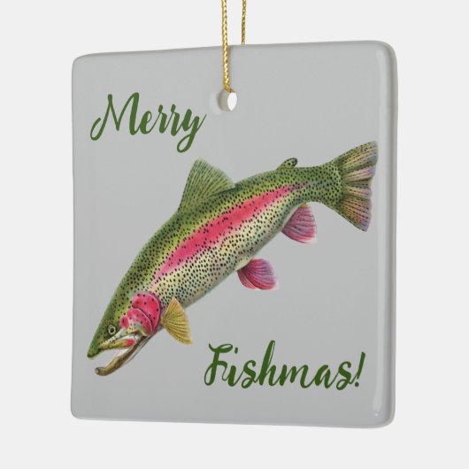 Rainbow Trout Merry Fishmas Ornament (Links)