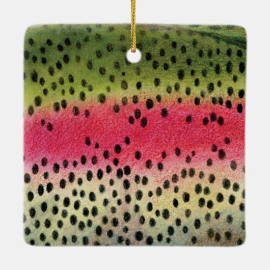 Rainbow Trout Merry Fishmas Ornament (Achterkant)