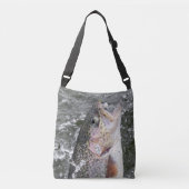 Rainbow Trout neemt het aas Crossbody Tas (Voorkant)
