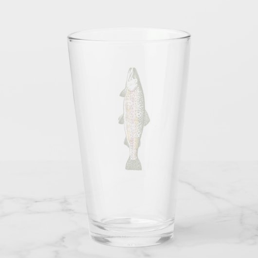 Rainbow Trout Pint Glass Glas (Achterkant)