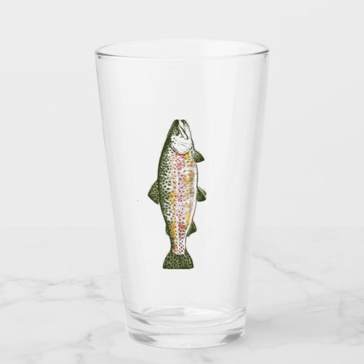 Rainbow Trout Pint Glass Glas (Voorkant)