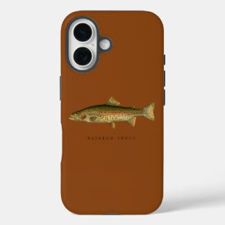 Rainbow Trout Saddle Brown iPhone 16 Hoesje