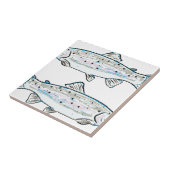 Rainbow Trout Sketch Tegeltje (Zijkant)
