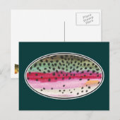 Rainbow Trout Vist Briefkaart (Voorkant / Achterkant)
