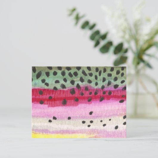 Rainbow Trout Vist Briefkaart (Staand voorkant)