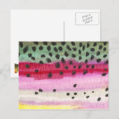 Rainbow Trout Vist Briefkaart (Voorkant / Achterkant)