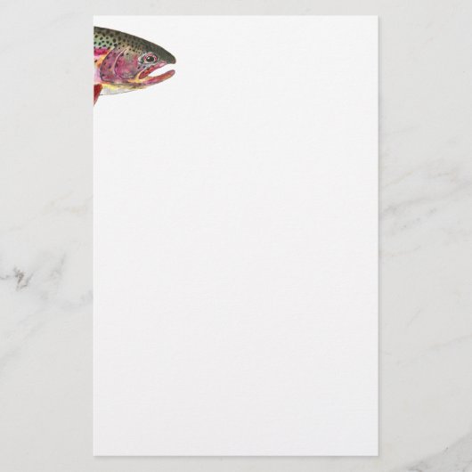 Rainbow Trout Vist Briefpapier (Voorkant)