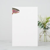 Rainbow Trout Vist Briefpapier (Staand voorkant)