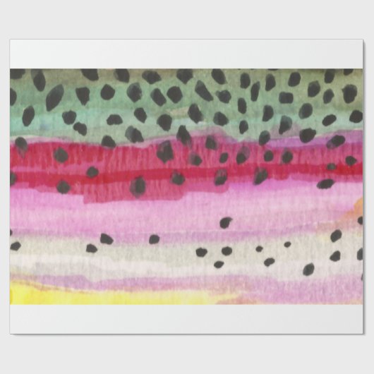 Rainbow Trout Vist Cadeaupapier (Vlak)