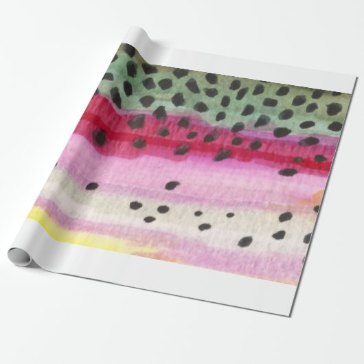 Rainbow Trout Vist Cadeaupapier (Uitgerold)