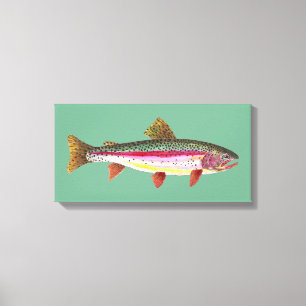 Rainbow Trout Vist Canvas Afdruk