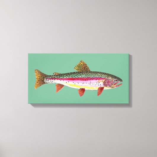 Rainbow Trout Vist Canvas Afdruk (Voorkant)