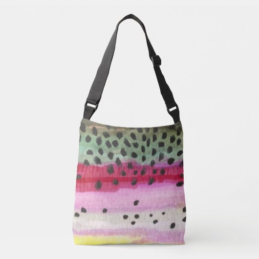 Rainbow Trout Vist Crossbody Tas (Voorkant)