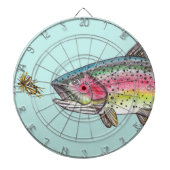 Rainbow Trout Vist Dartbord (Voorkant)