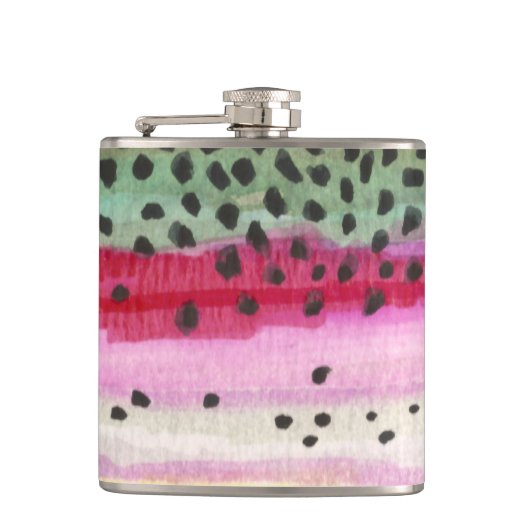 Rainbow Trout Vist Heupfles (Voorkant)