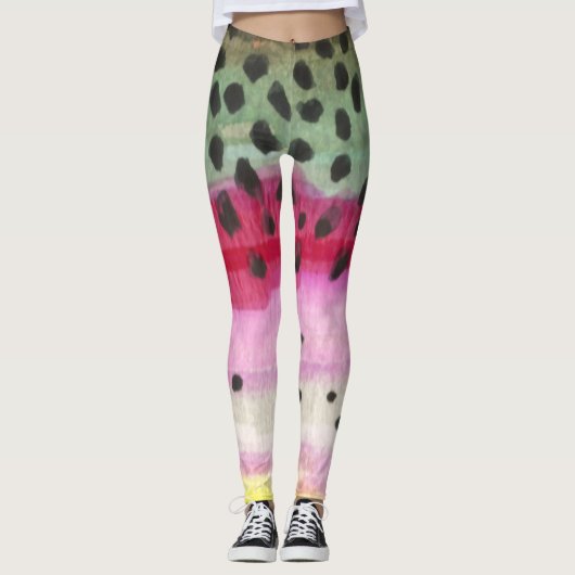 Rainbow Trout Vist Ichthyology Leggings (Voorkant)