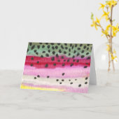 Rainbow Trout Vist Kaart (Gele Bloem)