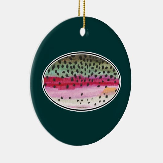 Rainbow Trout Vist Keramisch Ornament (Rechts)