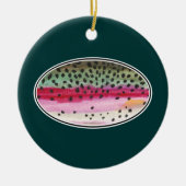 Rainbow Trout Vist Keramisch Ornament (Voorkant)