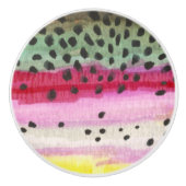 Rainbow Trout Vist Keramische Knop (Voorkant)