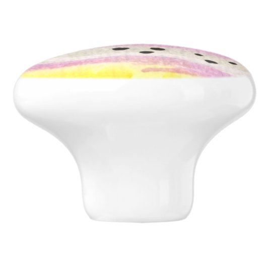 Rainbow Trout Vist Keramische Knop (Zijkant)