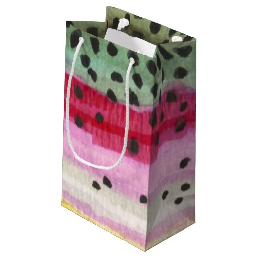 Rainbow Trout Vist Klein Cadeauzakje (Achterkant Gekanteld)