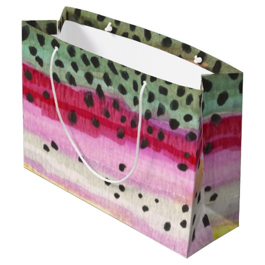 Rainbow Trout Vist Large Cadeautasje (Achterkant Gekanteld)