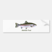 Rainbow Trout Vist Logo Bumpersticker (Voorkant)