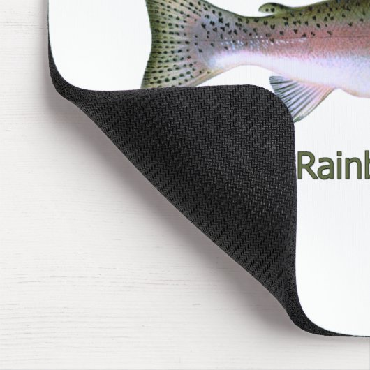 Rainbow Trout Vist Logo Muismat (Hoek)