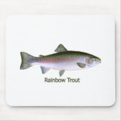 Rainbow Trout Vist Logo Muismat (Voorkant)