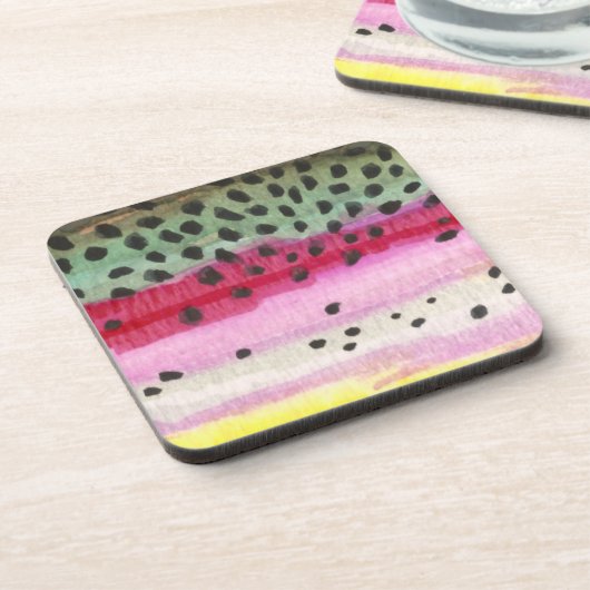 Rainbow Trout Vist Onderzetter (Linkerzijde)