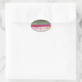 Rainbow Trout Vist Ronde Sticker (Tas)