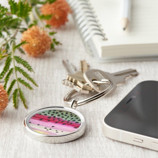 Rainbow Trout Vist Sleutelhanger (Zijkant)