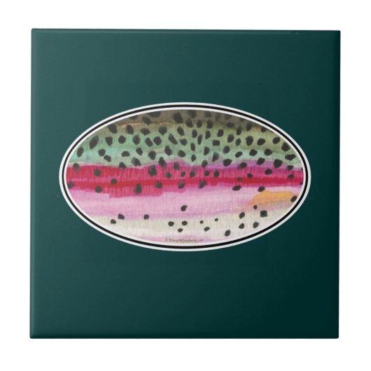 Rainbow Trout Vist Tegeltje (Voorkant)